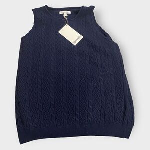 Splendid Womens Cosette Crochet Navy Tank size Medium New with Tags